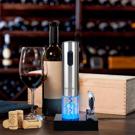 Secura Electric Wine Opener Automatic Electric Wine Bottle Corkscrew Opener With Foil Cutter