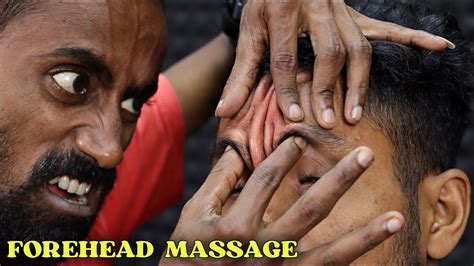 Forehead Massage And Nasal Bridge Cracking Head Massage And Neck Cracking