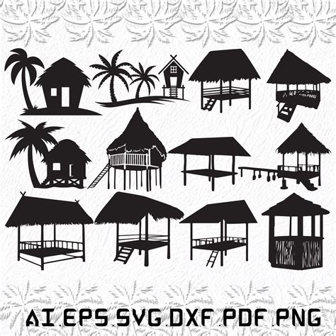 Beach Huts Svg Beach Hut Svg Beach Svg Hut Svg Sea Ai Pdf Eps Svg Dxf Png Artofit