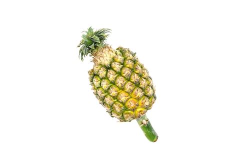 premium photo green pineapple isolated  white background