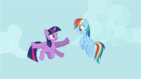 Rainbow Dash And Twilight Sparkle Flying