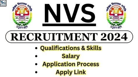 Nvs Recruitment For Tgt And Pgt Posts Apply Online