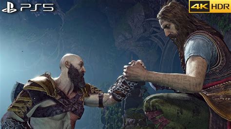 Tyr Saves Kratos And Atreus From Lake Of Souls Scene God Of War