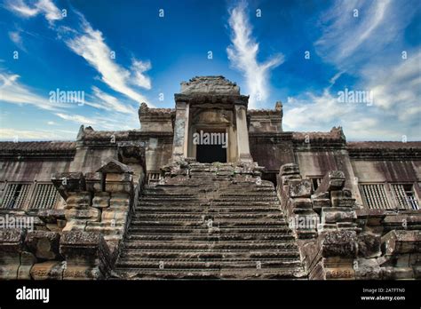 Angkor Wat In Siem Reap Cambodia Is The Largest Religious Monument In