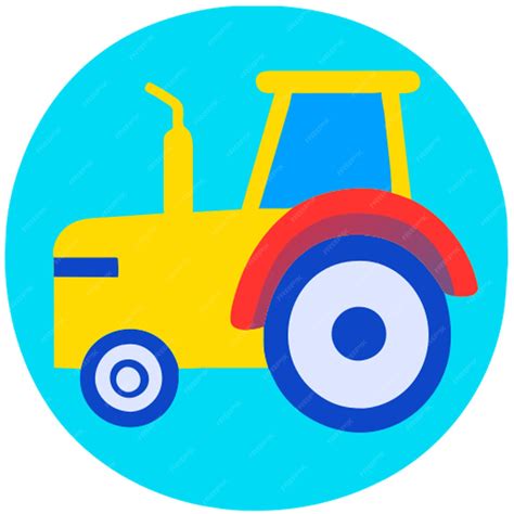 Premium Vector Tractor Icon