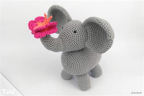 Kostenlose Häkelanleitung Amigurumi Elefant Häkeln Amigurumi Elefant