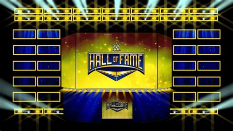 WWE HALL OF FAME FIGURE STAGE ONLY STATIC LIGHTS WITH CROWD YouTube