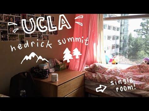 UCLA Hedrick Summit ︎ single room ︎Dorm Room Tour - YouTube Ucla Dorm ...