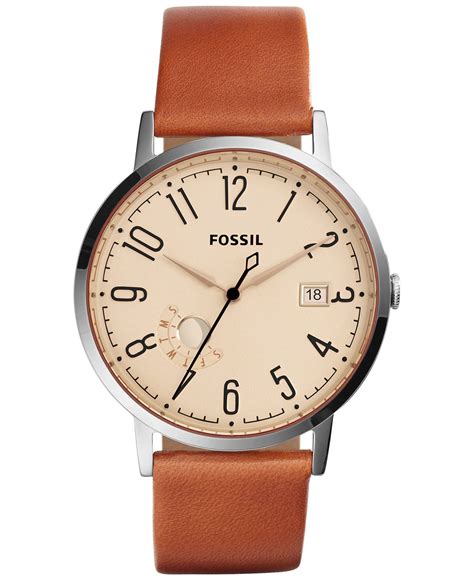 Fossil Womens Vintage Muse Tan Leather Strap Watch 40mm Es3958 Fossil Jewelry And Watches