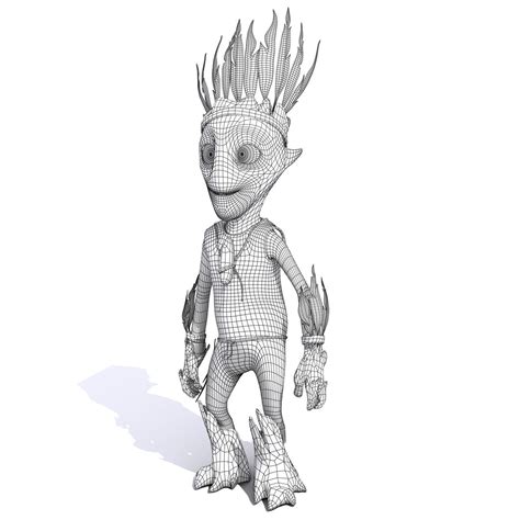 Cartoon Character Set 01 Tree People 3D Model CGTrader