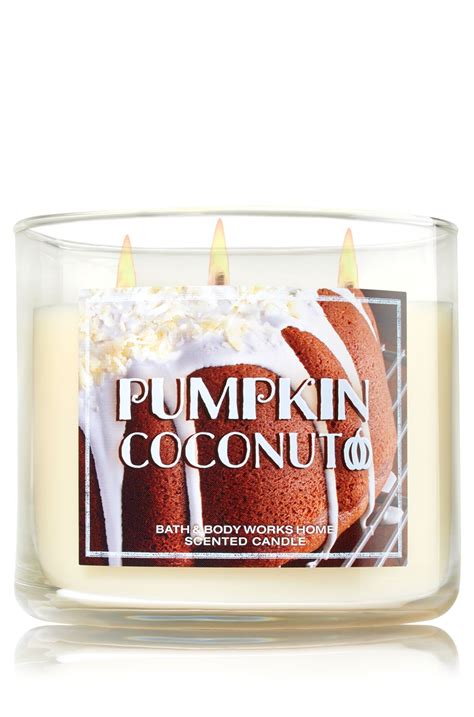 Pumpkin Coconut 3 Wick Candle Home Fragrance 1037181 Candles Best Smelling Candles Bath