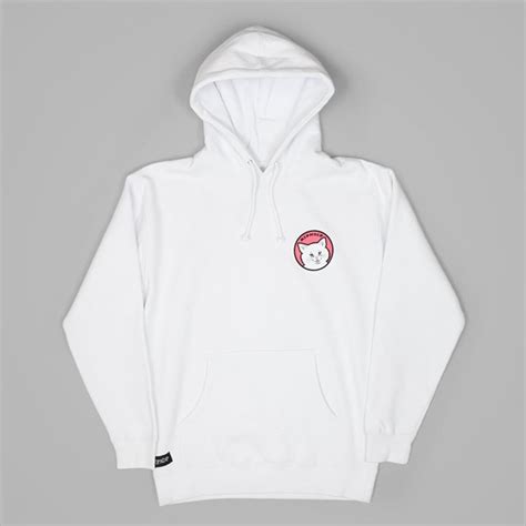 RIP N DIP STOP BEING A PUSSY PULLOVER HOOD WHITE Rip N Dip Hoods