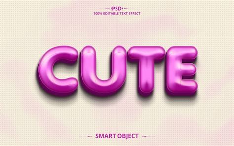 Premium Psd Cute Editable Text Effect Design With Best Color