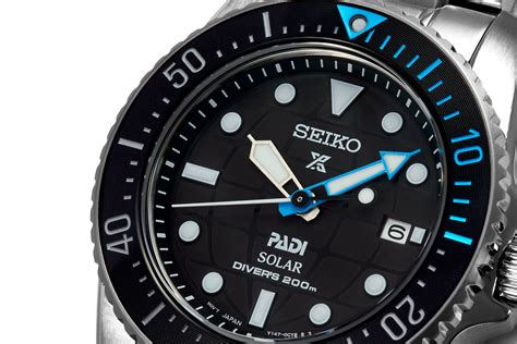 Seiko 38mm Prospex Padi Edition Solar Dive Watch With Stainless Steel