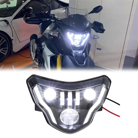 Led Front Headlight Assembly With Angel Eye For Bmw G310gs G310r 2016 2019 2018 Ebay