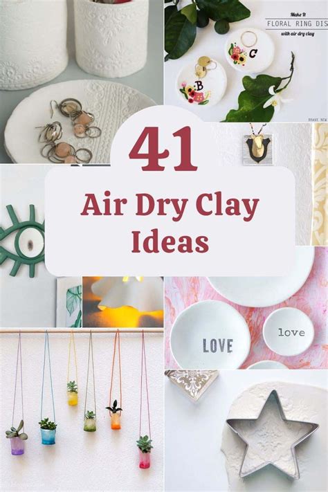 47 Easy Air Dry Clay Ideas And Projects Adults Will Want To Make Clay Crafts Air Dry Diy Air