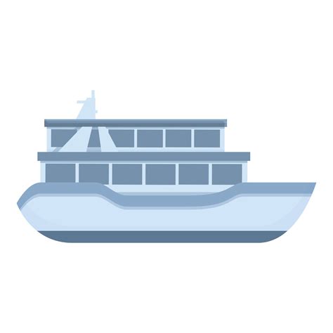 Small ferry icon, cartoon style 14317132 Vector Art at Vecteezy