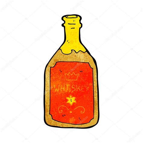 Cartoon Whiskey Bottle Stock Vector By Lineartestpilot