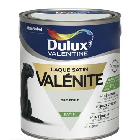 Peinture Laque Glyc Ro Satin Gris Perle Valenite L Dulux Valentine