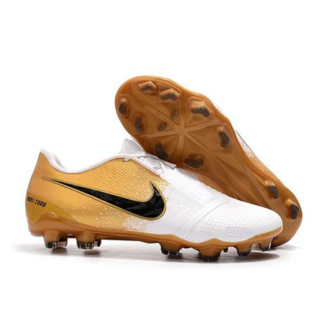 Botas De F Tbol De Phantom Venom Elite Fg Nike Blanco Oro Negro