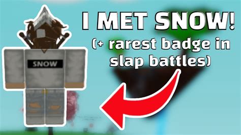 I Met Snow Roblox Slap Battles YouTube