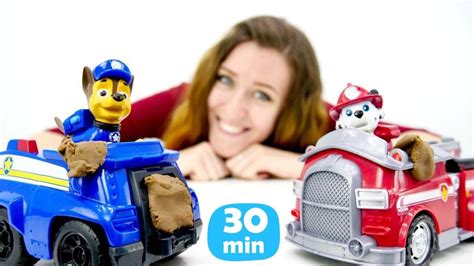 Los Paw Patrol lavan sus coches Guardería Infantil de Ana en Caja