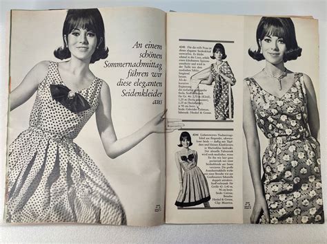 Burda Moden Vintage Juni 1965 60er Jahre Schnittmuster Kleidung