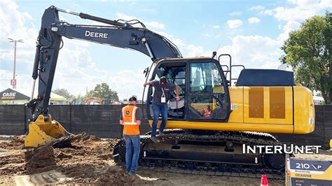 John Deere P Tier Mid Size Excavator Demonstration At Utility Expo