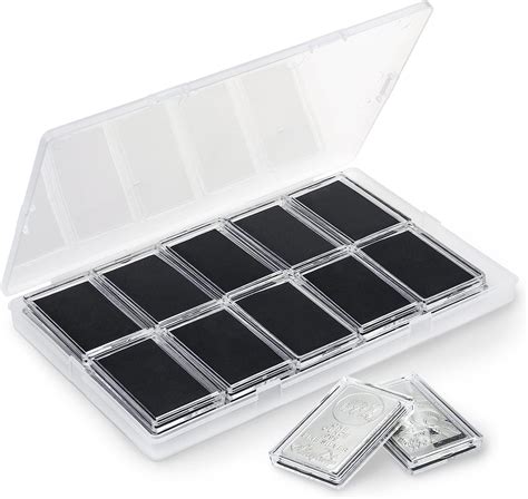 Yncotte 1 Oz Silver Bar Holder 20 Pcs Silver Bar Capsule Storage Bar