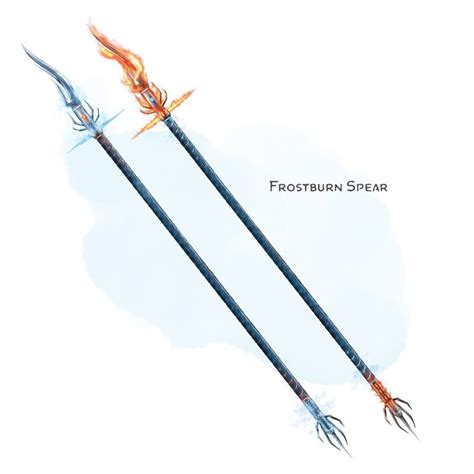 ⚔️ 𝗡𝗲𝘄 𝗶𝘁𝗲𝗺! Frostburn Spear Weapon (spear), very rare (requires ...