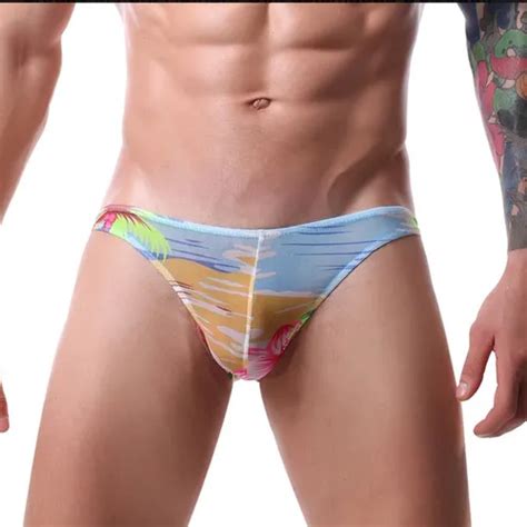 Bikini Sexy Tropical Briefs Hombre Adulto Verano Meses sin interés