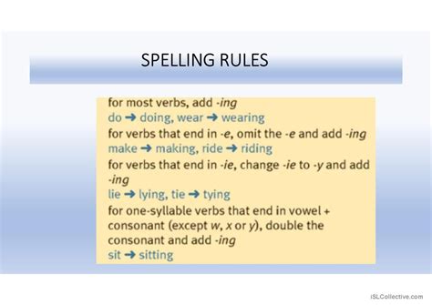 Present Continuous Grammar Guide English Esl Powerpoints