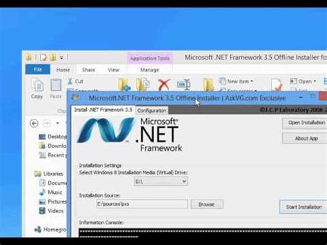 How To Install NET Framework 3 5 In Windows 8 Offline YouTube