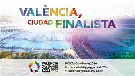 Valencia ciudad finalista para la organización de los Gay Games 2026