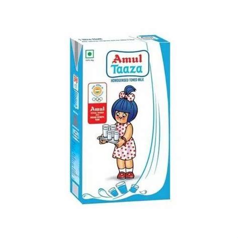 Amul Taaza Homogenised Toned Milk Tetra Pack 1l 40 OFF