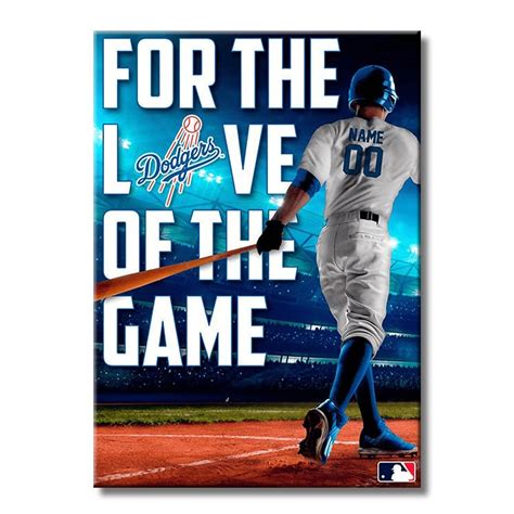 Mlb Los Angeles Dodgers Art For The Love Of The Game Custom Metal Wall