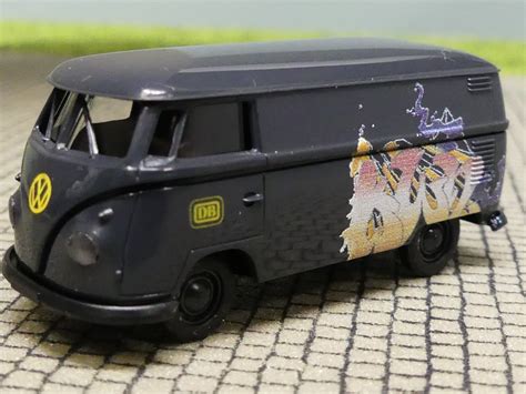 Modellspielwaren Reinhardt 1 87 Brekina 1681 VW T1 B Kasten DB Graffiti