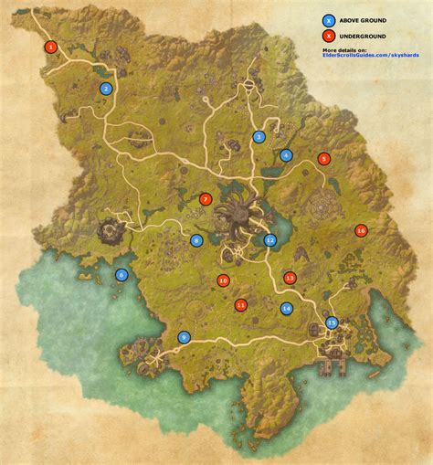 Grahtwood Skyshards Map Elder Scrolls Online Guides