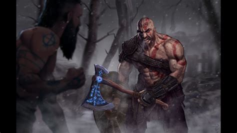 Kratos vs Baldur - YouTube