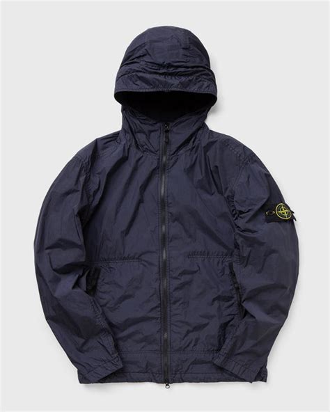 Stone Island Blouson Garment Dyed Crinkle Reps Ny Blue Bstn Store