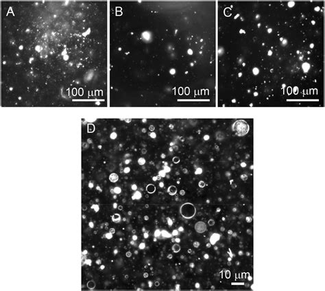 Darkfield Optical Micrographs Of Aqueous Dispersion Of A Milk