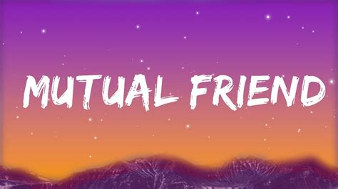 Rachel Lorin Mutual Friend Lyrics Clouds Release Youtube