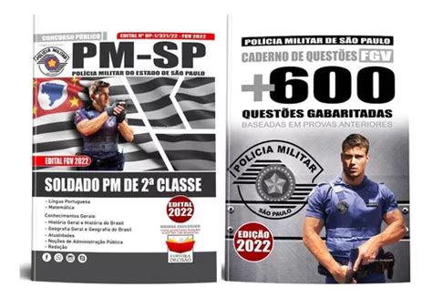 Kit Apostila Caderno De Questões Pm Sp Soldado Pmsp Parcelamento