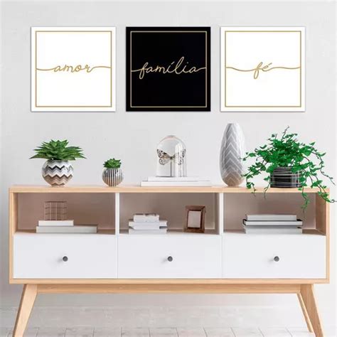 Kit Quadros Decorativos Para Quarto Casal Amor Fam Lia F Mercadolivre