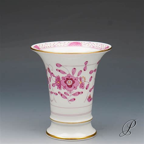 NP 349 EUR Vase Meissen 1 Wahl Reiche Indische Malerei Purpur