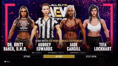 Aew Fight Forever Aubrey Edwards Vs Jade Cargill Vs Britt Baker Vs Tifa