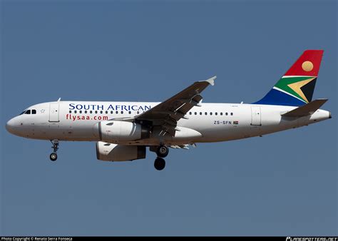 Zs Sfn South African Airways Airbus A319 131 Photo By Renato Serra