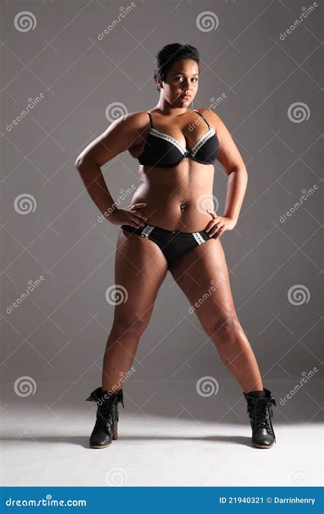 Plus Size Glamour Model Girl In Lingerie Stock Image Image 21940321