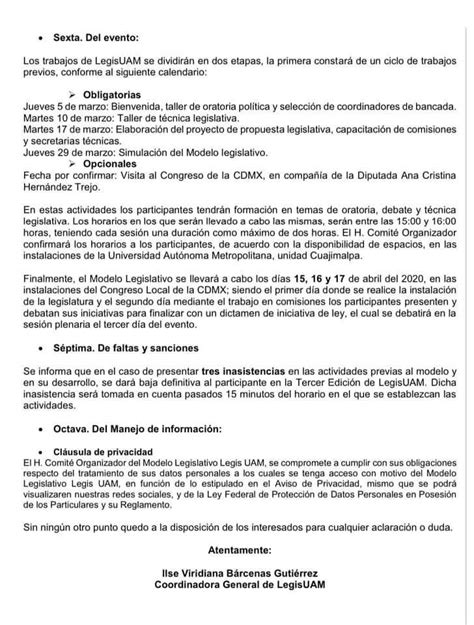 Convocatoria De Legisuam Dcsh Uam C