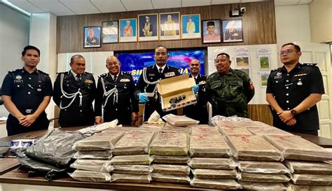 Polis Patahkan Cubaan Seludup Ganja Seberat Kg Bersama Senjata Api